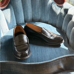 Black Leather Loafers